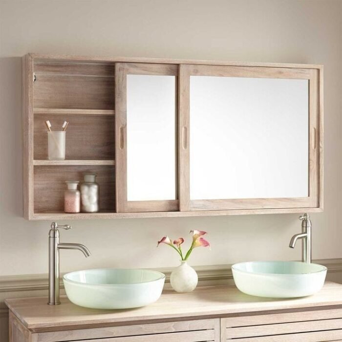Passion Mirror with Storage Shelves - Image 1