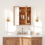 Chassi 2-Door Wall Mounted Cabinet with Mirror - Image 2