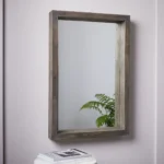 Caram Rectangle Wall Mirror with Wooden Frame