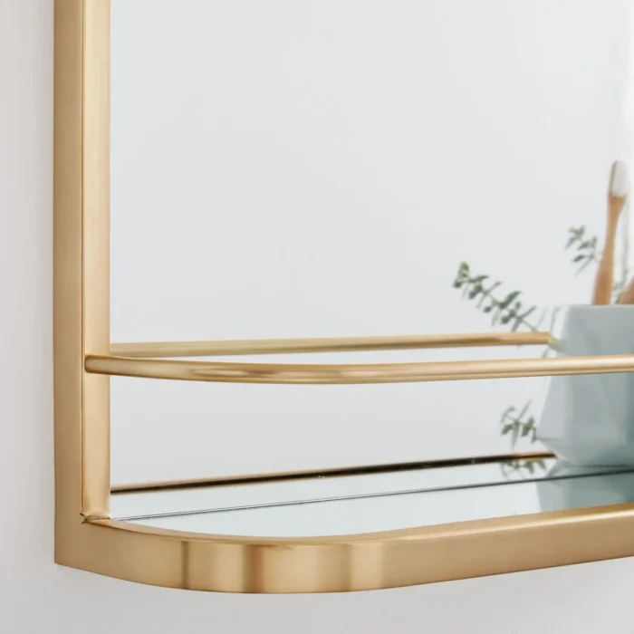 Seamless Rectangle Wall Mirror with Shelf - Image 6