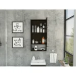Tallis Modern Bathroom Mirror with Cabinet - Image 7