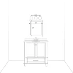 Teba Brown Framed Wall Mirror - Image 8