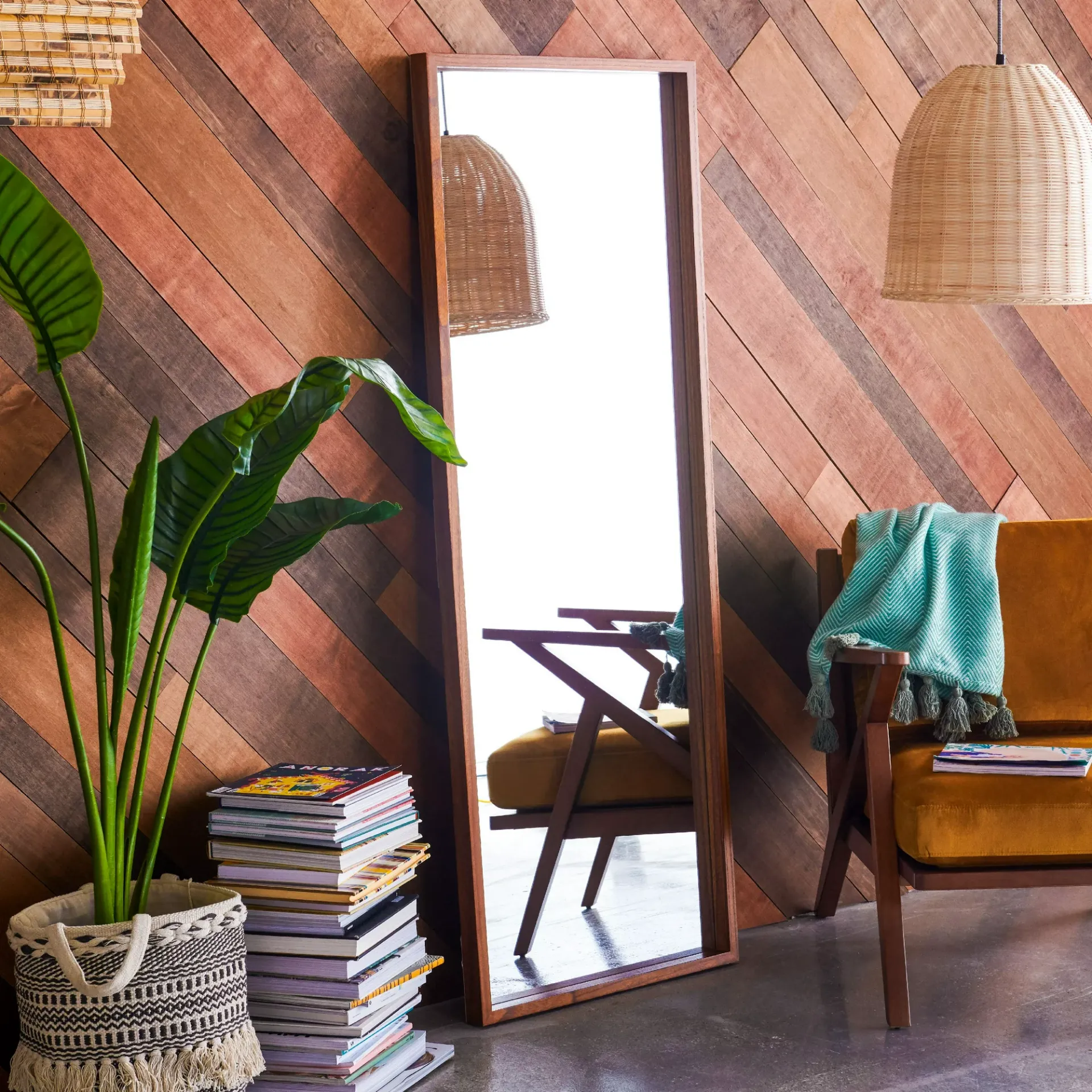 0005959_benson-rectangle-wood-leaner-mirror.webp Benson Rectangle Wood Leaner Mirror - Image 1
