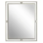 Rozy Brushed Nickel Bathroom Mirror - Image 2