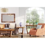 Rucca Wooden Cross Legs Coffee Table - Image 3