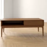Simzi Wooden Coffee Table With a Drawer - Image 2