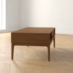 Simzi Wooden Coffee Table With a Drawer - Image 3