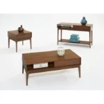 Simzi Wooden Coffee Table With a Drawer - Image 6