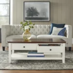 Vallia Wooden Coffee table with Storage - Image 2