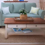 Vallia Wooden Coffee table with Storage - Image 3