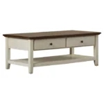 Vallia Wooden Coffee table with Storage - Image 5