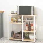 Slushy Rolling Kitchen Island with Metal Frame - Image 2