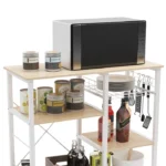Slushy Rolling Kitchen Island with Metal Frame - Image 4