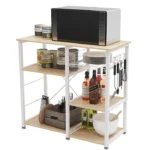 Slushy Rolling Kitchen Island with Metal Frame - Image 5