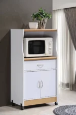 Sandi Microwave Kitchen Cart - White