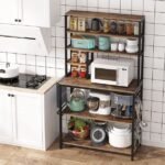Stalli Kitchen Microwave Stand with Storage Shelves