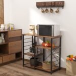 Bridu 3-Tier Wood and Metal Kitchen Stand - Image 4