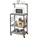 Carrol Kitchen Storage Stand with Wheels - Image 7