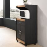 Masse Microwave Kitchen Cart with Open Storage - Image 3
