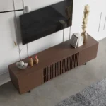 Sonama Wood TV Stand with Shelves - Image 2