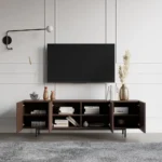 Sonama Wood TV Stand with Shelves - Image 3