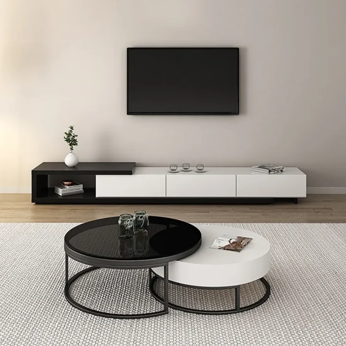 Occo Modern TV Unit with 3 Drawers - Image 1