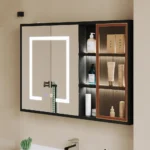Dexy LED Mirror with Medicine Cabinet - Image 3