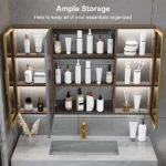 Zeddak LED Mirror With Medicine Cabinet - Image 9