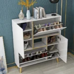 Brada White Modern Shoe Storage Cabinet