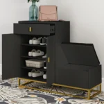 Leotto Shoe Storage Cabinet with Seat - Image 2