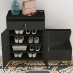 Leotto Shoe Storage Cabinet with Seat - Image 3