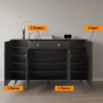 Alya Double Shoe Storage Cabinet - Image 4