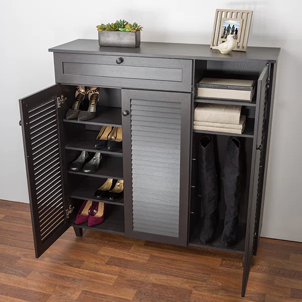 0007660_petir-shoe-storage-cabinet-black.webp Petir Shoe Storage Cabinet - Black - Image 1
