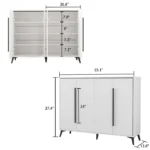 Patok Shoe Storage Cabinet - White - Image 8