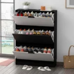 Zano Shoe Storage Cabinet with 3 Drawers - Image 2