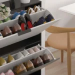 Zano Shoe Storage Cabinet with 3 Drawers - Image 3