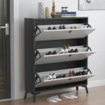 Recetar Shoe Storage Cabinet - 3 Folding Drawers - Image 2