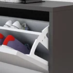 Recetar Shoe Storage Cabinet - 3 Folding Drawers - Image 3