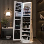 Woody Rotating Full length mirror jewelry Armoire - Image 2