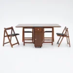 Sai Rectangle Folding Dining Table Set - Image 5
