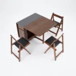 Sai Rectangle Folding Dining Table Set - Image 6