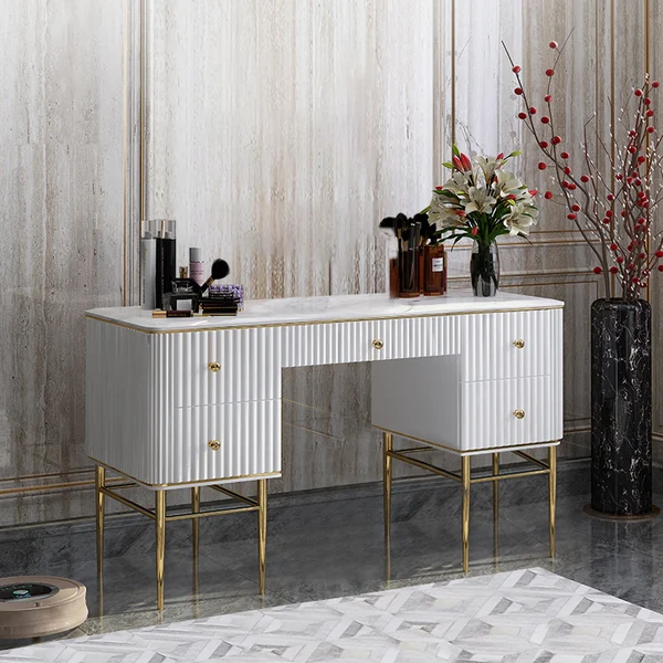 0008289_bline-white-makeup-vanity-table-marble-dressing-table-with-drawers-gold-stainless-steel.webp Bline Makeup Vanity Table - Image 1