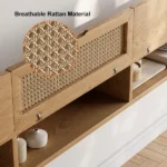 Ajari rattan and wood TV stand - Image 4