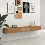 Ajari rattan and wood TV stand - Image 6