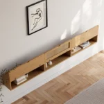 Ajari rattan and wood TV stand - Image 7