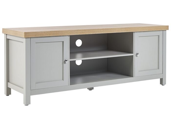 Sleek grey TV table - Image 2