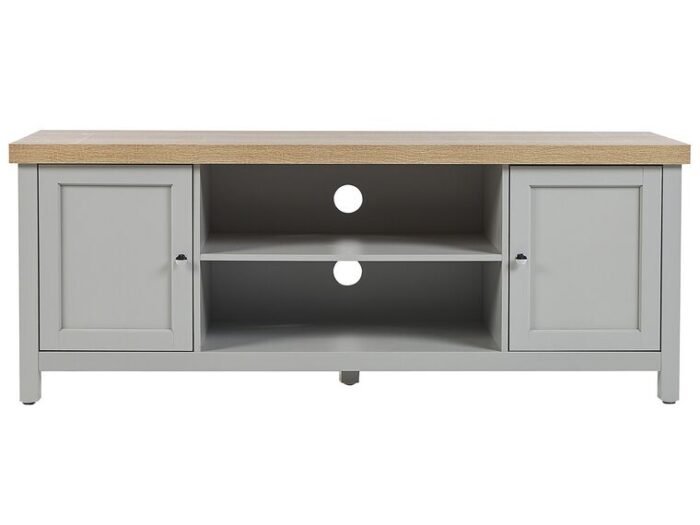 Sleek grey TV table - Image 6