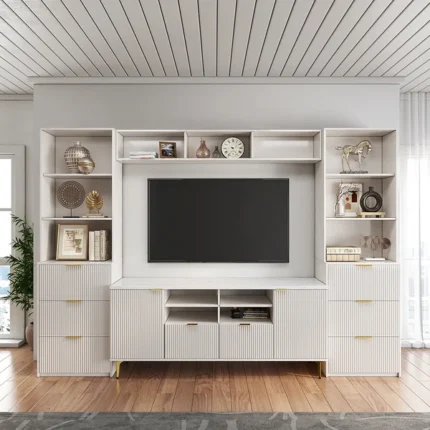 Macron TV table with storage unit