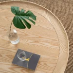 Krack Coffee table wood and rattan - Image 5