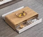 Helenville Modern Wood Coffee Table - 4 drawers - Image 5